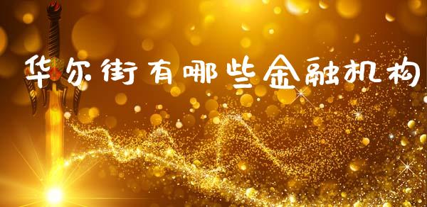 华尔街有哪些金融机构_https://cj002.lansai.wang_期货问答_第1张