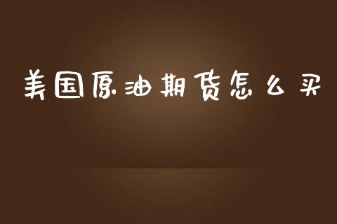 美国原油期货怎么买_https://cj002.lansai.wang_股市问答_第1张