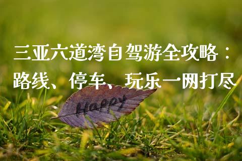 三亚六道湾自驾游全攻略：路线、停车、玩乐一网打尽_https://cj002.lansai.wang_财经问答_第1张