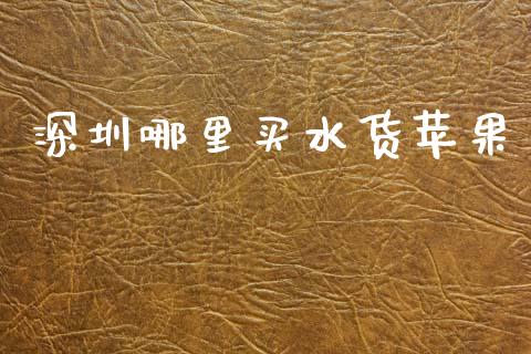 深圳哪里买水货苹果_https://cj002.lansai.wang_股市问答_第1张