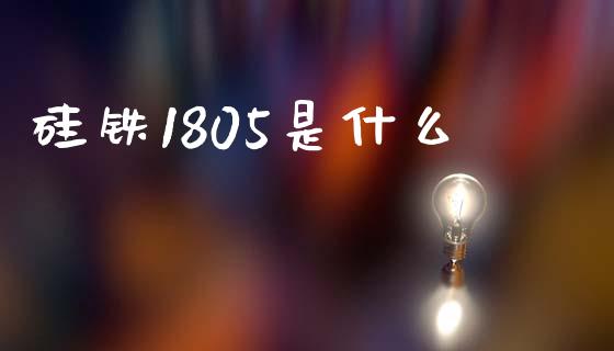 硅铁1805是什么_https://cj002.lansai.wang_期货问答_第1张