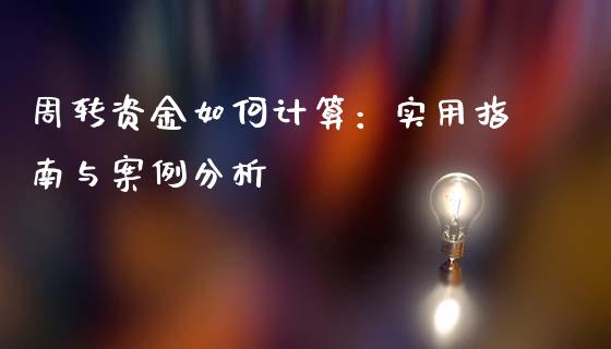 周转资金如何计算：实用指南与案例分析_https://cj002.lansai.wang_保险问答_第1张