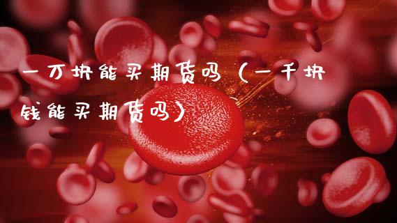 一万块能买期货吗（一千块钱能买期货吗）_https://cj002.lansai.wang_理财问答_第1张