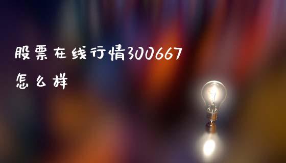 股票在线行情300667怎么样_https://cj002.lansai.wang_股市问答_第1张