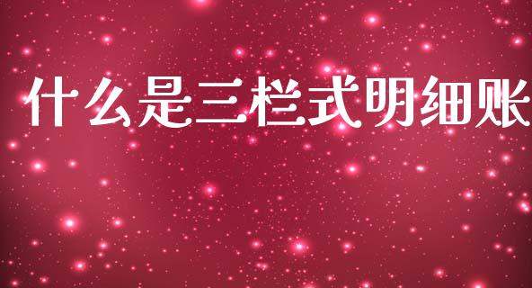 什么是三栏式明细账_https://cj002.lansai.wang_会计问答_第1张