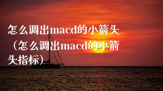 怎么调出macd的小箭头(怎么调出macd的小箭头指标)_股市问答_第1张_财经百问网 怎么调出macd的小箭头(怎么调出macd的小箭头指标)_https://cj002.lansai.wang_股市问答_第1张