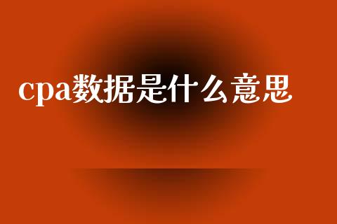 cpa数据是什么意思_https://cj002.lansai.wang_会计问答_第1张