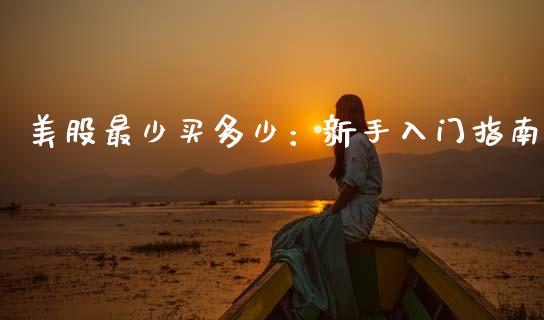 美股最少买多少：新手入门指南_https://cj002.lansai.wang_期货问答_第1张