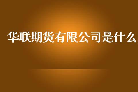华联期货有限公司是什么_https://cj002.lansai.wang_财经百问_第1张
