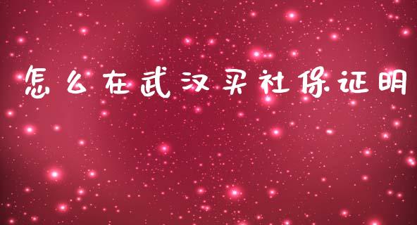 怎么在武汉买社保证明_https://cj002.lansai.wang_保险问答_第1张