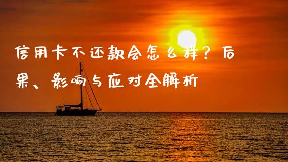 信用卡不还款会怎么样？后果、影响与应对全解析_https://cj002.lansai.wang_期货问答_第1张