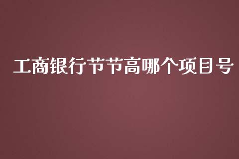 工商银行节节高哪个项目号_https://cj002.lansai.wang_理财问答_第1张