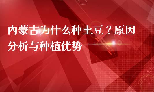 内蒙古为什么种土豆？原因分析与种植优势_https://cj002.lansai.wang_理财问答_第1张