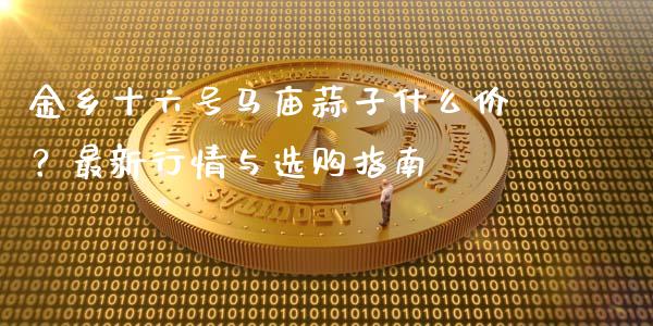 金乡十六号马庙蒜子什么价？最新行情与选购指南_https://cj002.lansai.wang_股市问答_第1张