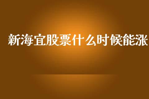 新海宜股票什么时候能涨_https://cj002.lansai.wang_股市问答_第1张
