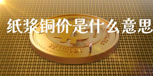 纸浆铜价是什么意思_https://cj002.lansai.wang_理财问答_第1张