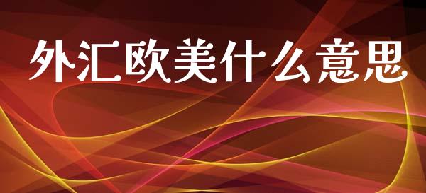 外汇欧美什么意思_https://cj002.lansai.wang_财经问答_第1张