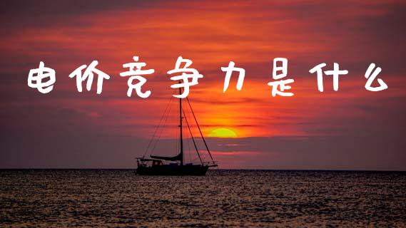 电价竞争力是什么_https://cj002.lansai.wang_股市问答_第1张