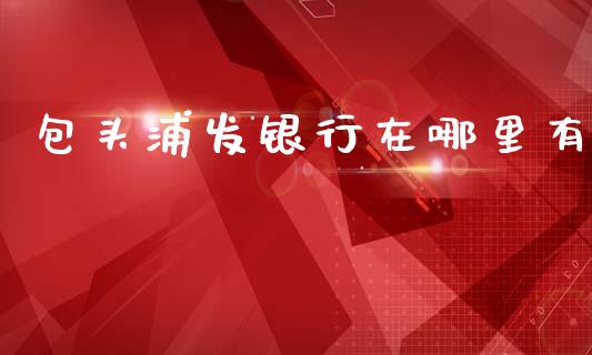 包头浦发银行在哪里有_https://cj002.lansai.wang_理财问答_第1张