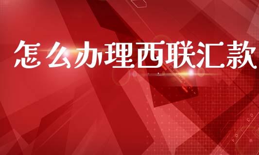 怎么办理西联汇款_https://cj002.lansai.wang_理财问答_第1张