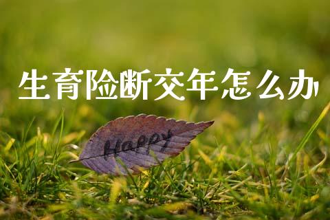 生育险断交年怎么办_https://cj002.lansai.wang_保险问答_第1张