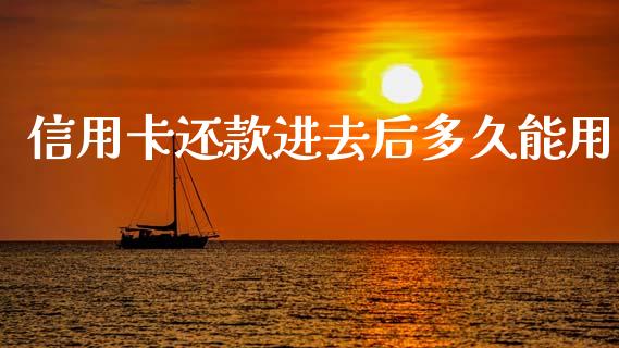 信用卡还款进去后多久能用_https://cj002.lansai.wang_理财问答_第1张