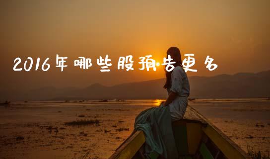 2016年哪些股预告更名_https://cj002.lansai.wang_财经百问_第1张