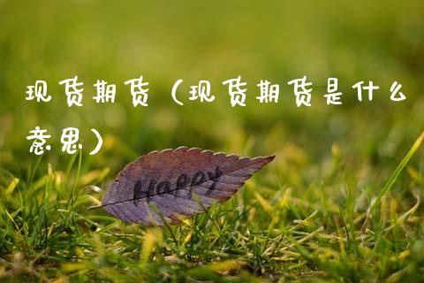 现货期货(现货期货是什么意思)_保险问答_第1张_财经百问网 现货期货(现货期货是什么意思)_https://cj002.lansai.wang_保险问答_第1张