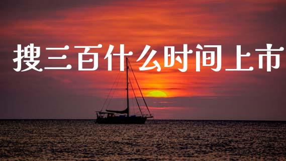 搜三百什么时间上市_https://cj002.lansai.wang_会计问答_第1张
