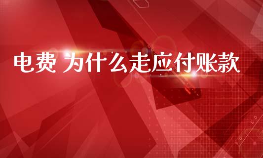 电费 为什么走应付账款_https://cj002.lansai.wang_会计问答_第1张