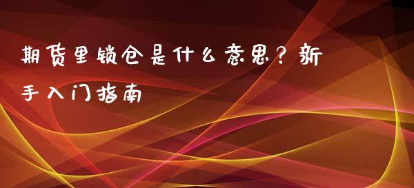 期货里锁仓是什么意思？新手入门指南_https://cj002.lansai.wang_会计问答_第1张