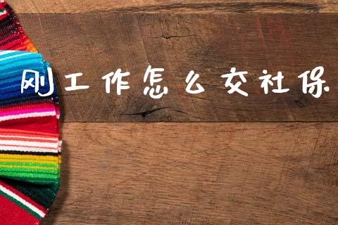 刚工作怎么交社保_https://cj002.lansai.wang_保险问答_第1张