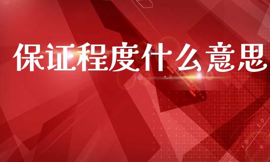 保证程度什么意思_https://cj002.lansai.wang_会计问答_第1张