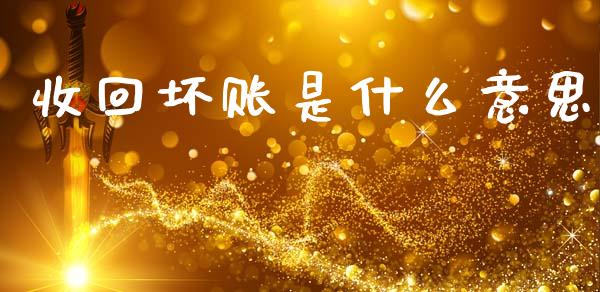 收回坏账是什么意思_https://cj002.lansai.wang_会计问答_第1张