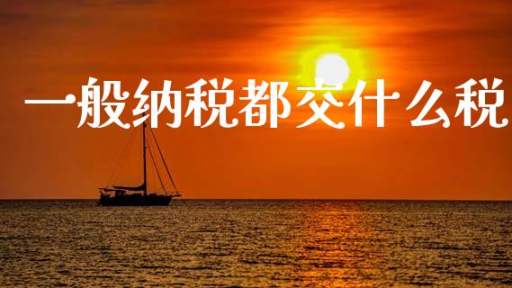 一般纳税都交什么税_https://cj002.lansai.wang_会计问答_第1张