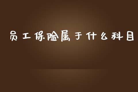 员工保险属于什么科目_https://cj002.lansai.wang_会计问答_第1张
