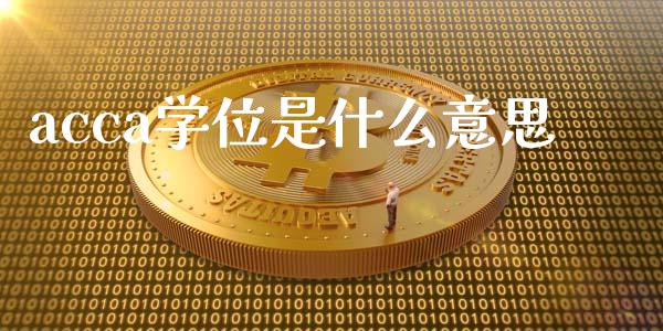 acca学位是什么意思_https://cj002.lansai.wang_会计问答_第1张