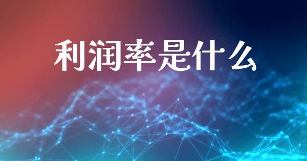 利润率是什么_https://cj002.lansai.wang_会计问答_第1张