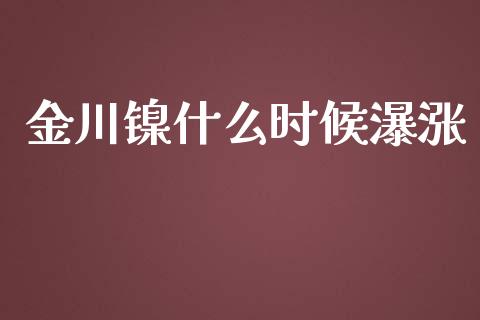 金川镍什么时候瀑涨_https://cj002.lansai.wang_期货问答_第1张