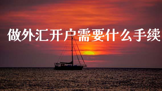 做外汇开户需要什么手续_https://cj002.lansai.wang_财经问答_第1张
