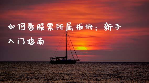 如何看股票所属板块:新手入门指南_期货问答_第1张_财经百问网 如何看股票所属板块:新手入门指南_https://cj002.lansai.wang_期货问答_第1张