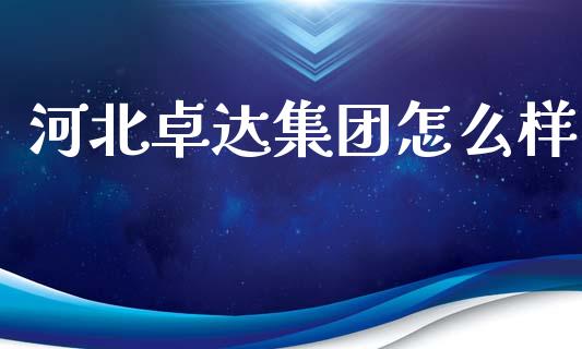 河北卓达集团怎么样_https://cj002.lansai.wang_金融问答_第1张