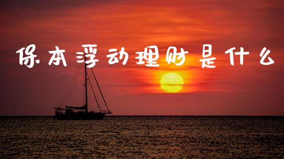保本浮动理财是什么_https://cj002.lansai.wang_理财问答_第1张