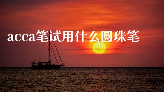 acca笔试用什么圆珠笔_https://cj002.lansai.wang_会计问答_第1张