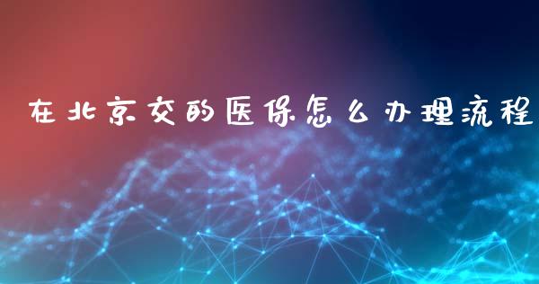 在北京交的医保怎么办理流程_https://cj002.lansai.wang_保险问答_第1张