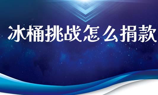 冰桶挑战怎么捐款_https://cj002.lansai.wang_财经百问_第1张
