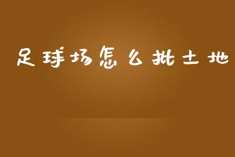 足球场怎么批土地_期货问答_第1张_财经百问网 足球场怎么批土地_https://cj002.lansai.wang_期货问答_第1张