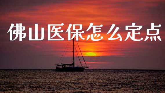 佛山医保怎么定点_https://cj002.lansai.wang_保险问答_第1张