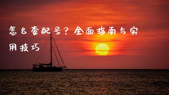 怎么查配号？全面指南与实用技巧_https://cj002.lansai.wang_股市问答_第1张