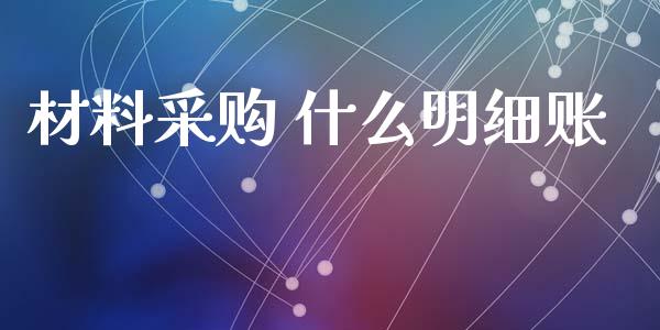 材料采购 什么明细账_https://cj002.lansai.wang_会计问答_第1张